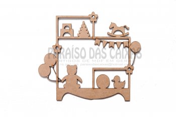 Aplique Festa Urso 12x14