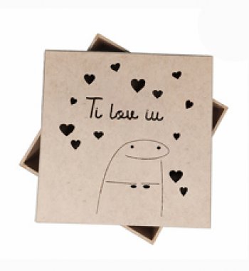 CAIXA 15 X 15 X 5 - BENTO TI LOVE IU