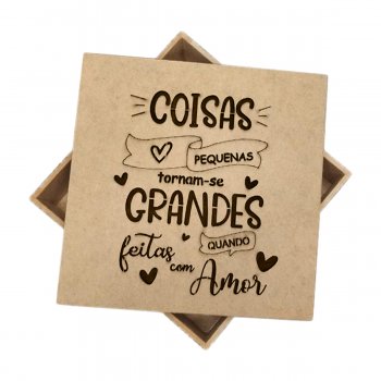 CAIXA 15 X 15 X 5 - COISAS PEQUENAS TORNAM-SE GRANDES