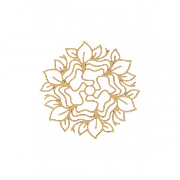 Mandala Arabesco Folhas 30cm
