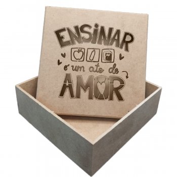 CAIXA 12 X 12 X 5 - ENSINAR E UM ATO DE AMOR