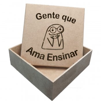 CAIXA 12 X 12 X 5 - BENTO GENTE QUE AMA ENSINAR
