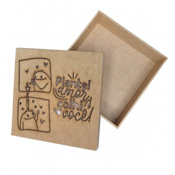 CAIXA 15 X 15 X 5 PLANTEI AMOR COLHI VOCE