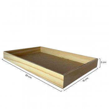 BANDEJA RETA VIROLA 25 X 15 X 3