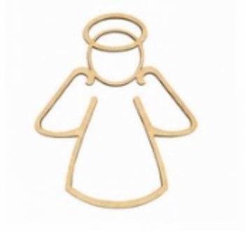 APLIQUE ANJO CIRCULO VESTIDO 8X10CM