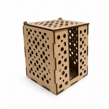 CAIXA ARTICULADA CORAÇÃO BOLINHAS 12 X 12 X 4