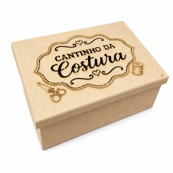 CAIXA DE COSTURA CANTINHO DA COSTURA 25 X 20 X 10