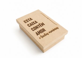 CAIXA 22 X 17 X 5 ESTA CAIXA CONTEM AMOR